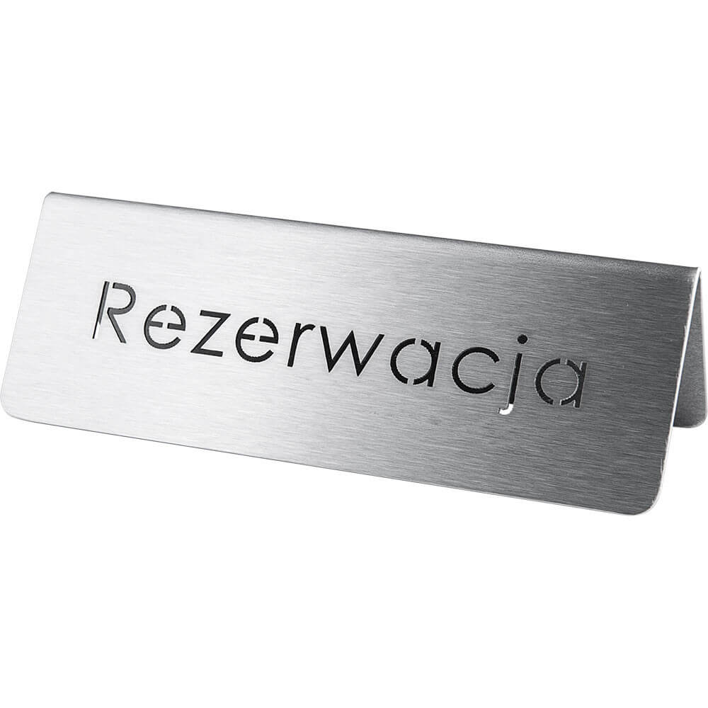 tabliczka "rezerwacja"