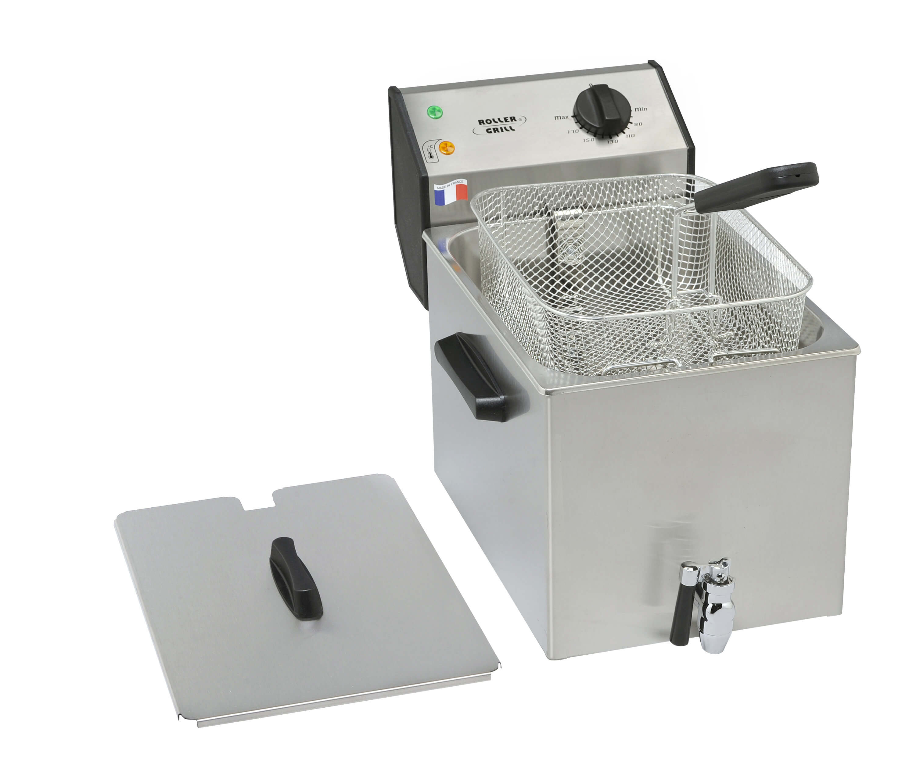 frytownica nastawna, 1-komorowa z kranem, V 8 l, P 3.4 kW