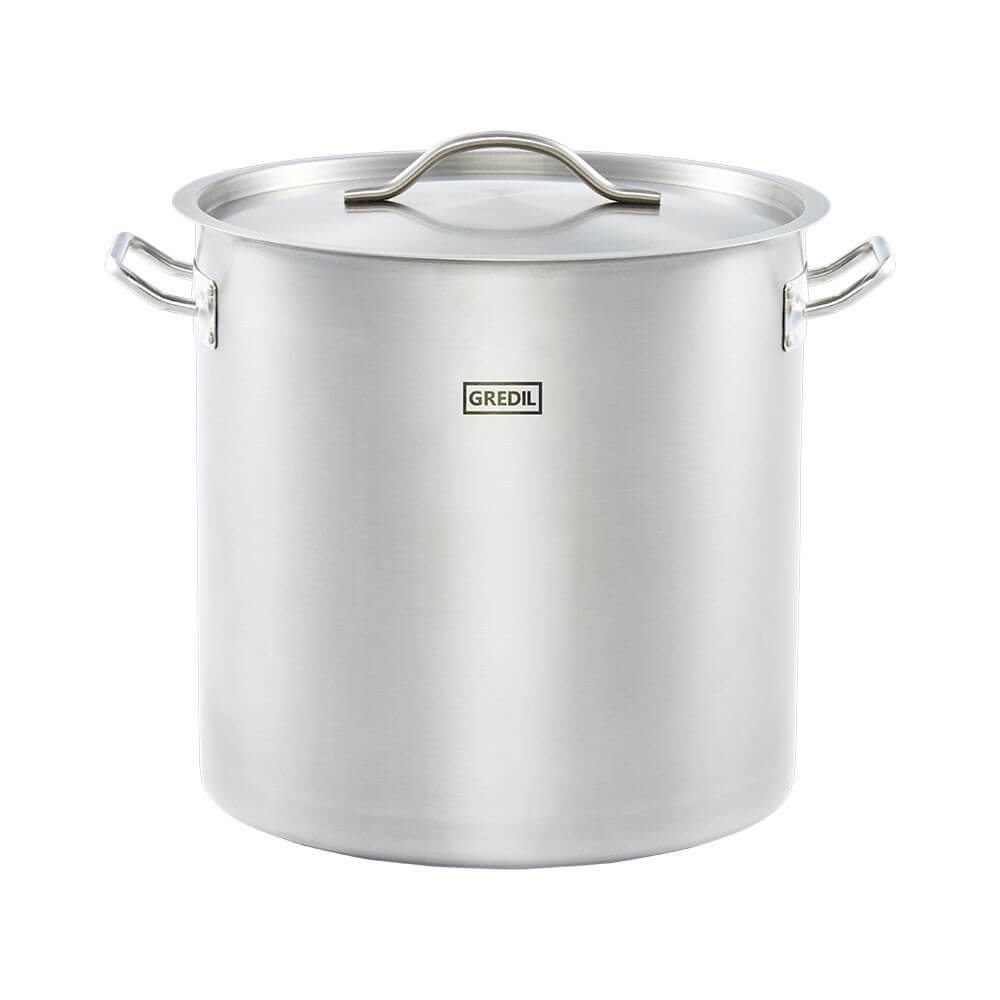 garnek wysoki z pokrywką, stalowy, ø 360 mm, V 36.6 l 011365