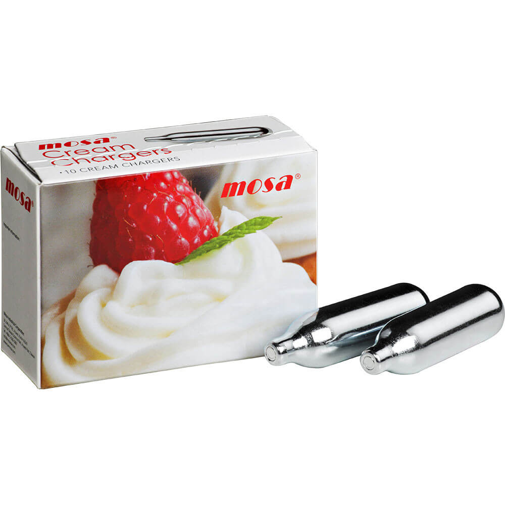 naboje do syfonu do bitej śmietany, 8 g, 10 szt 500025
