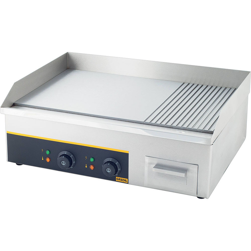 płyta grillowa 2/3 gładka, 1/3 ryflowana, P 3.5 kW, U 230 V 745123