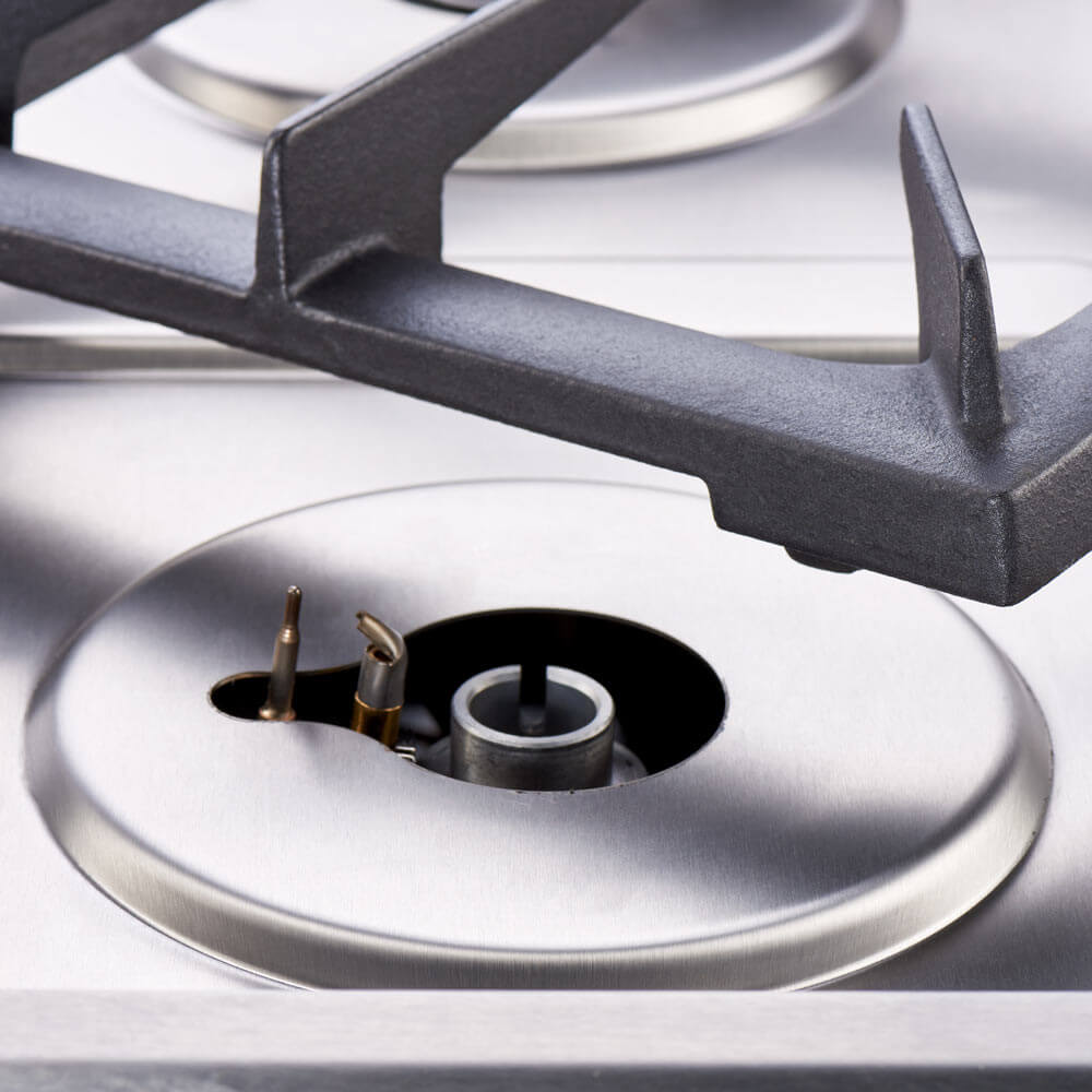 kuchnia gazowa, 6-palnikowa, nastawna, 32.5 kW, G30 12