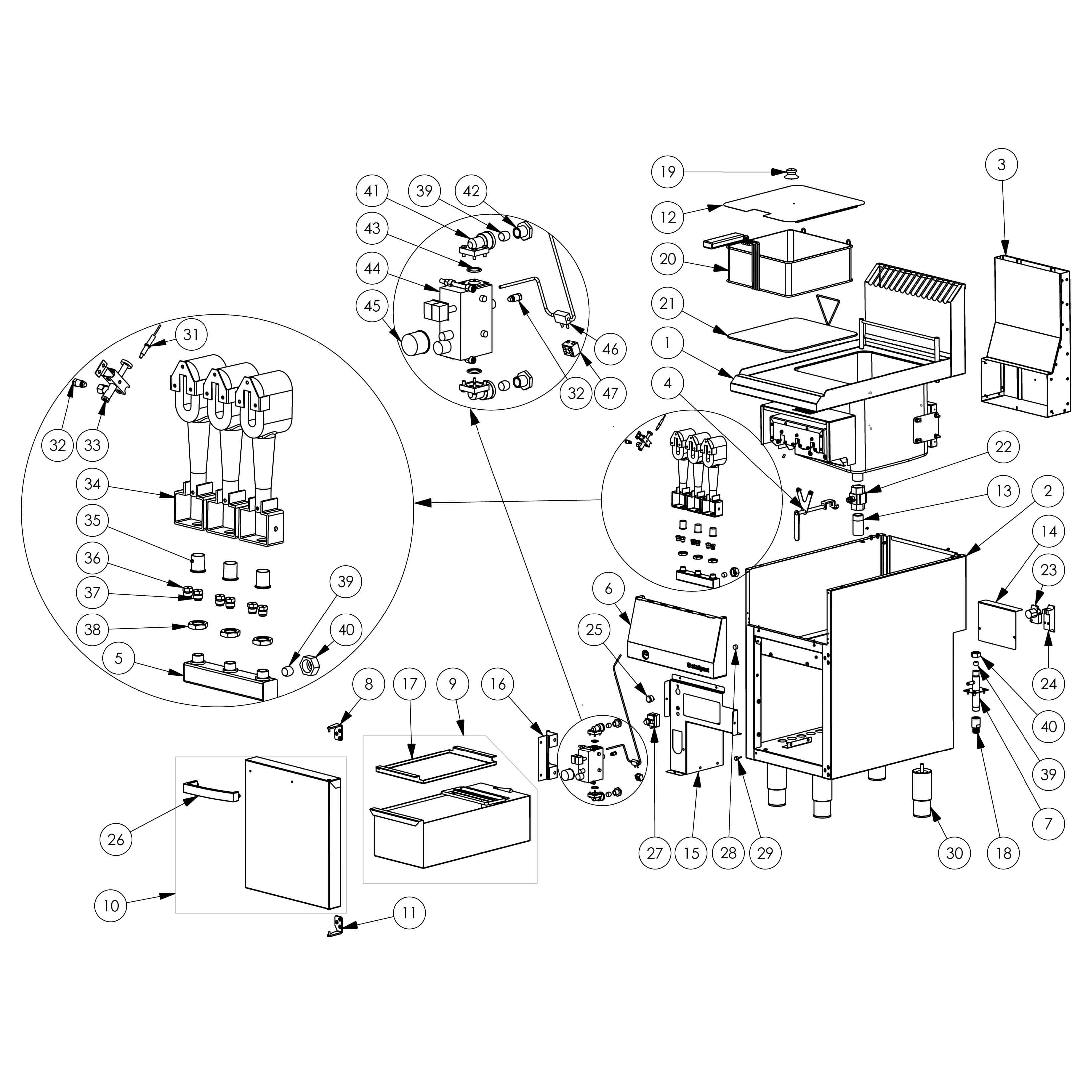 frytownica gazowa, V 17 l, 15 kW, G30 13