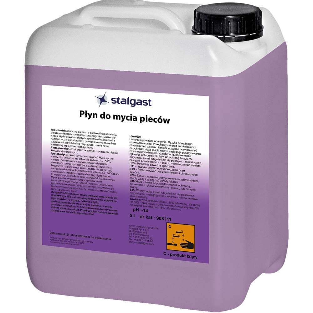 płyn myjąco-nabłyszczający do pieców manualnych,  STALGAST ClassicCook, V 5 l 908111