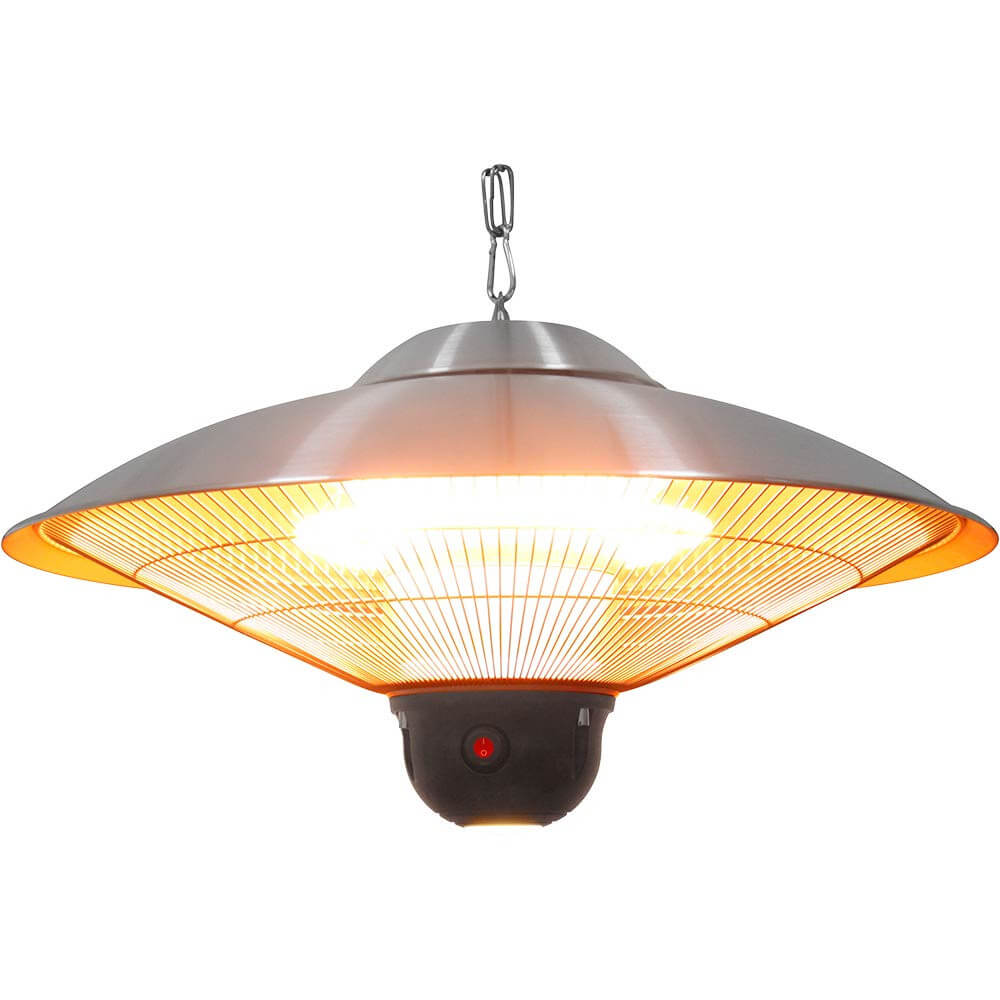 lampa grzewcza wisząca ze zdalnym sterowaniem i oświetleniem LED, P 2.1 kW 692310