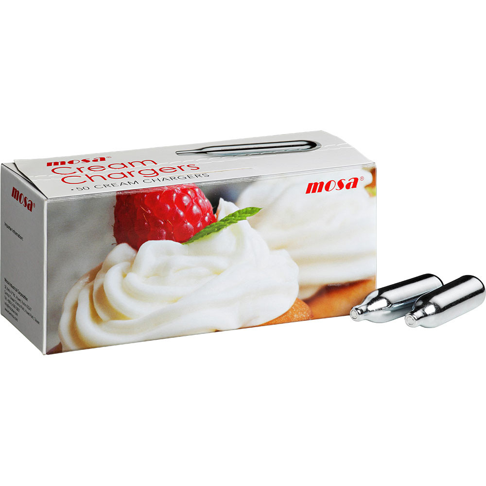 naboje do syfonu do bitej śmietany, 8 g, 50 szt 500040