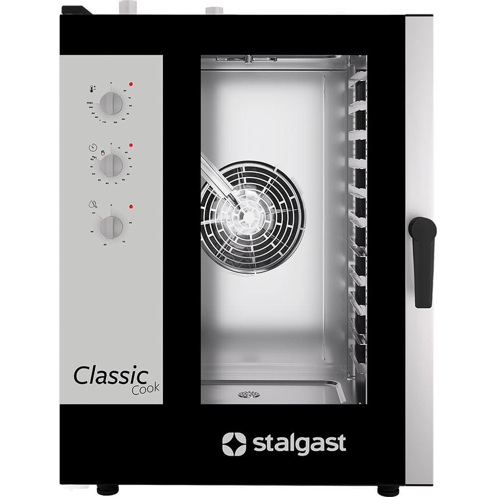 piec konwekcyjno-parowy, STALGAST ClassicCook, manualny, gazowy, 11xGN1/1, P 20 kW 9100050