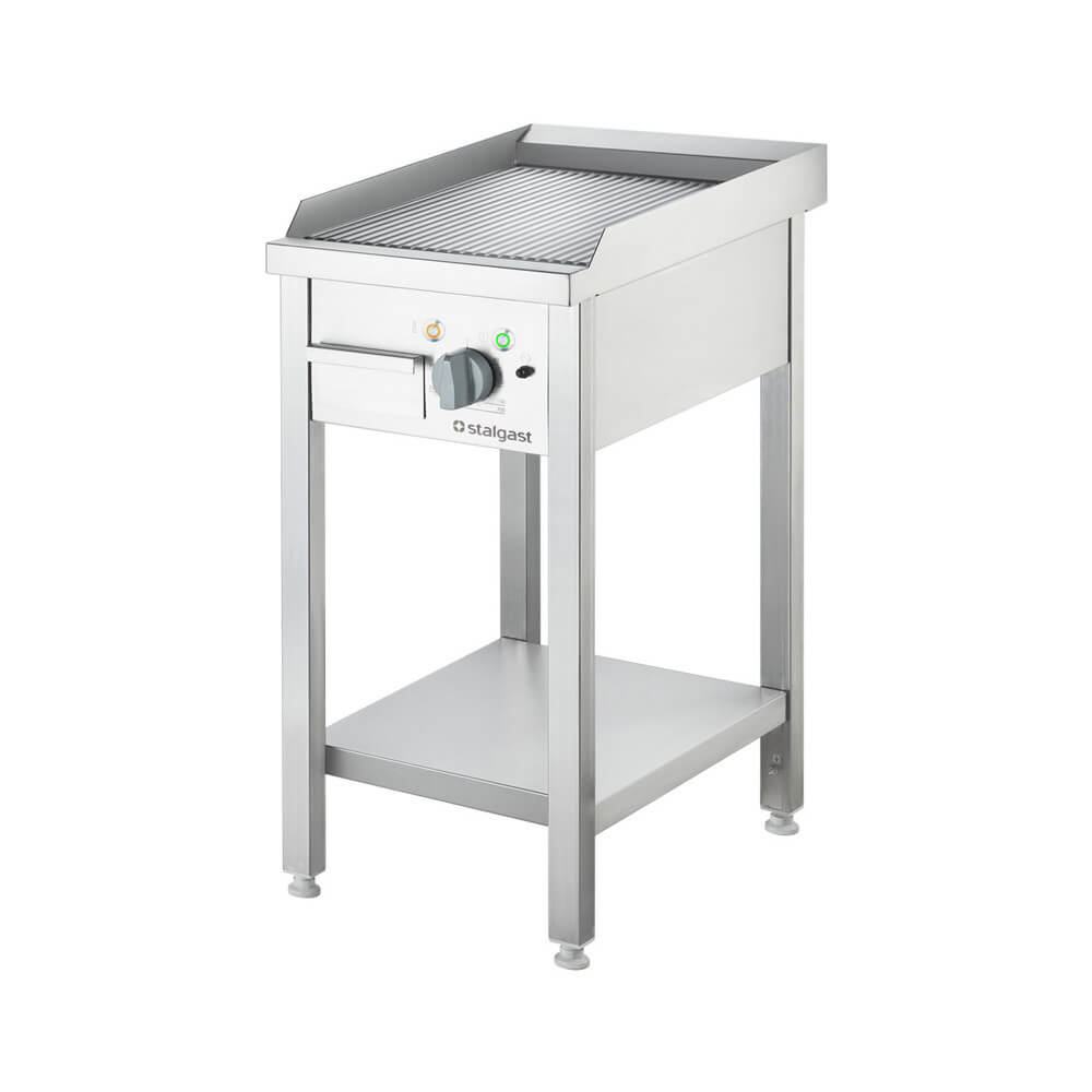 płyta grillowa elektryczna, wolnostojąca, ryflowana, P 4 kW, U 400V 979302