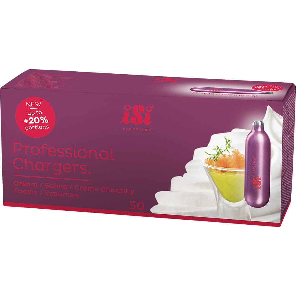 naboje do syfonu do bitej śmietany, iSi, Professional, 50 szt 500017