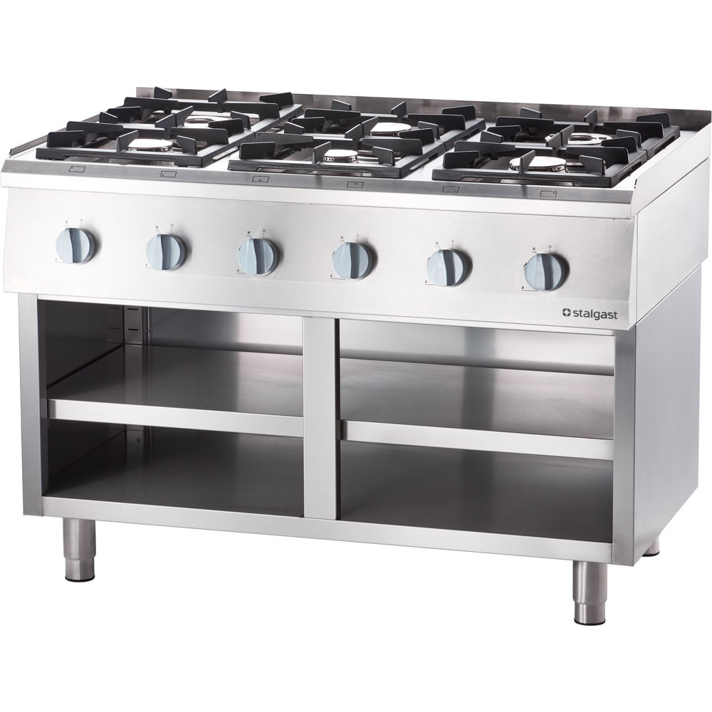 kuchnia gazowa, 6-palnikowa, nastawna, 32.5 kW, G20 1