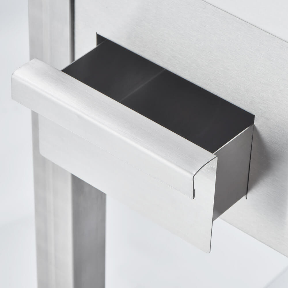 płyta grillowa gazowa, ryflowana, 13 kW, G20, chrom 1