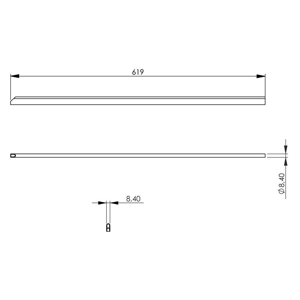 listwa łącząca do linii 700, niska, średnia 1