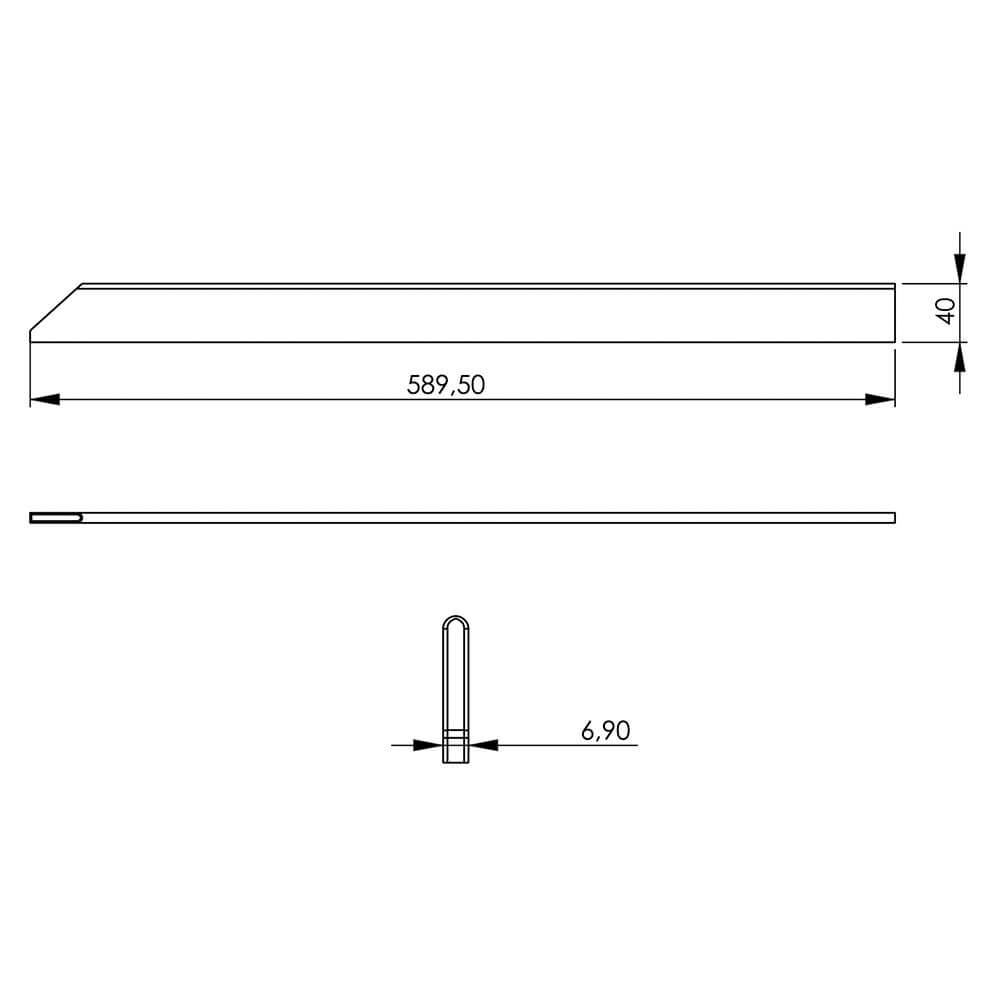 listwa łącząca do linii 700, wysoka, krótka 1