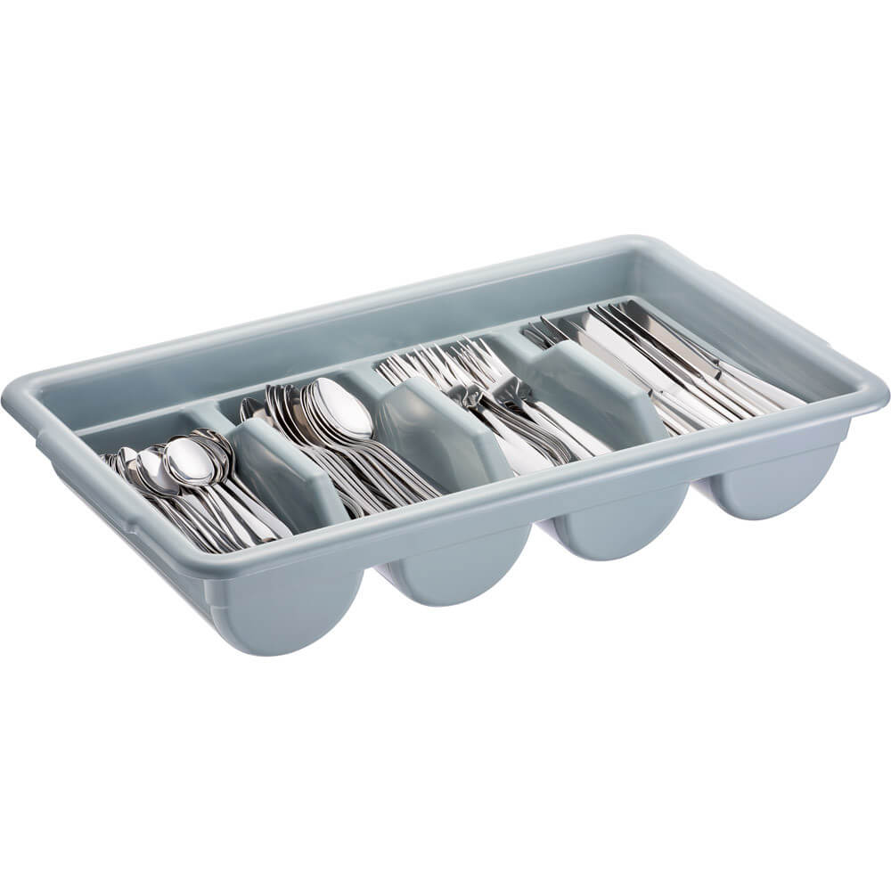 pojemnik na sztućce, szary, GN 1/1 1