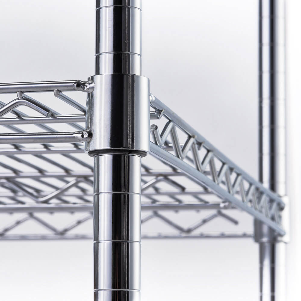 regał chromowany, 4 półki, składany, 900x450x1800 mm 1