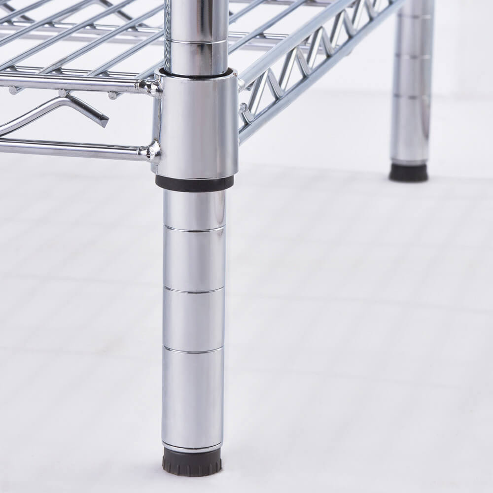 regał chromowany, 4 półki, składany, 1200x450x1800mm 1