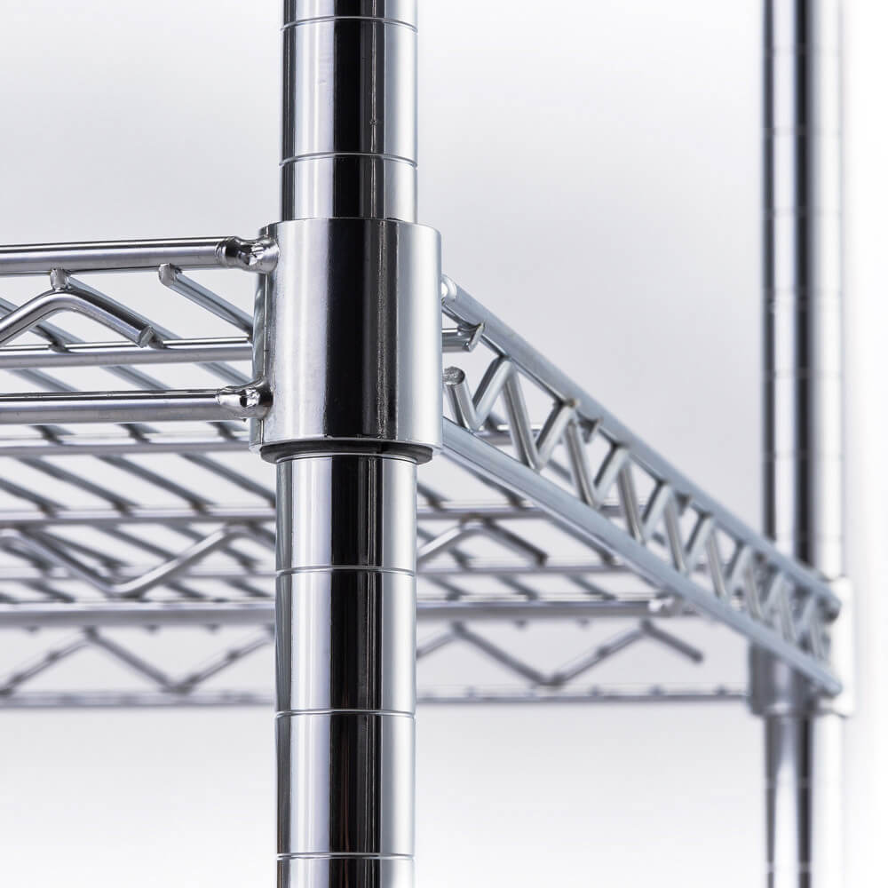 regał chromowany, 4 półki, składany, 908x610x1800 mm 1