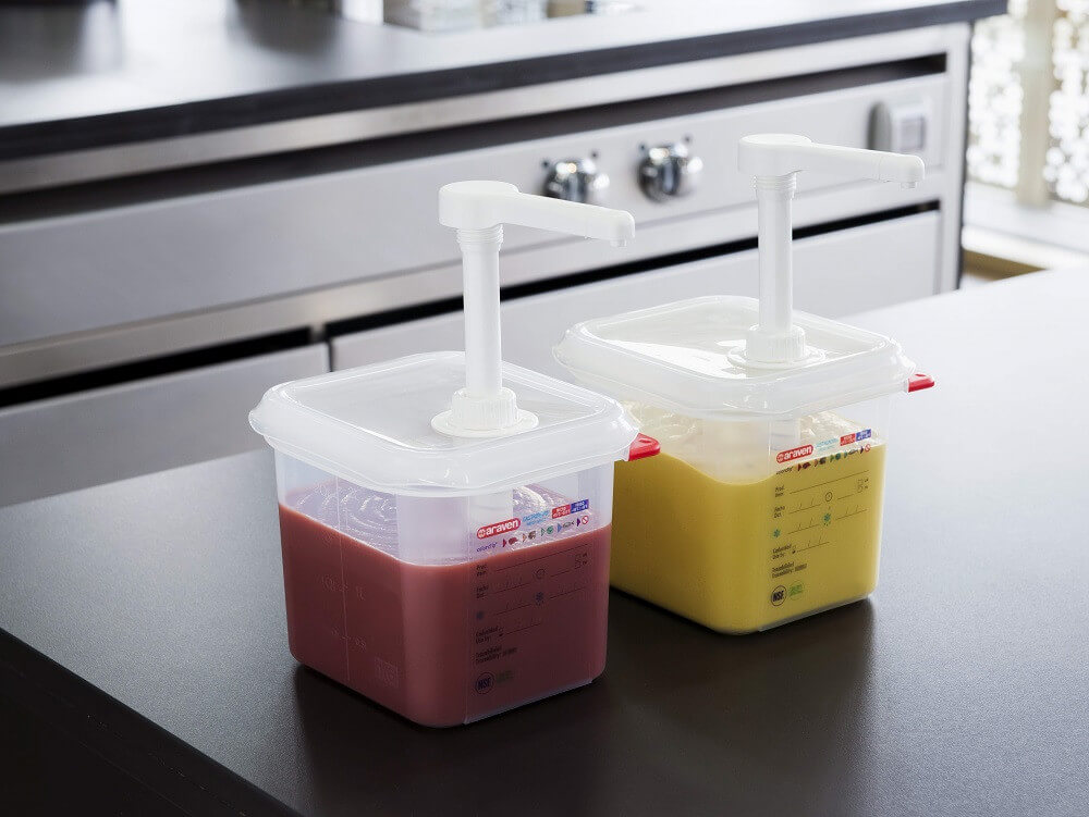 dozownik do sosów z pompką GN 1/6 1