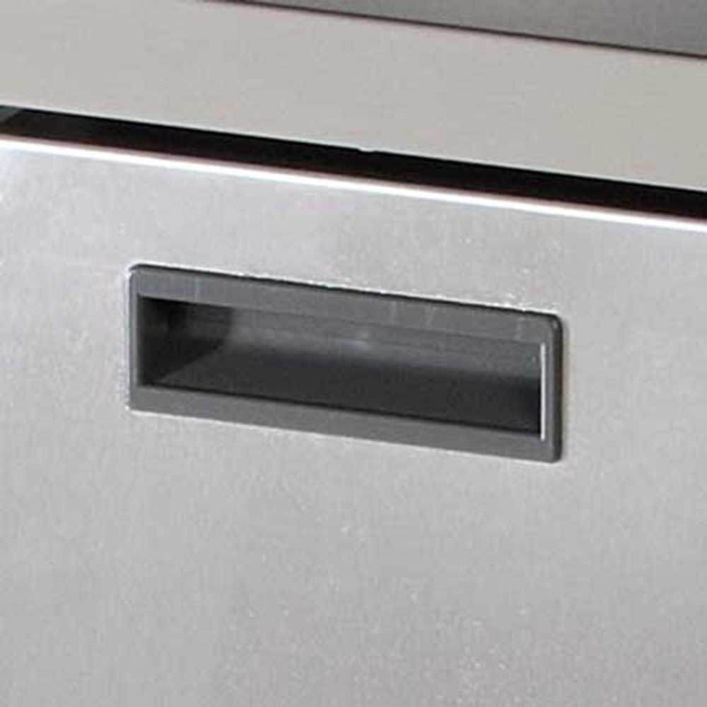 stół chłodniczy sałatkowy z nadstawą szklaną 240 l +2/+8°C 900x700x1300 2