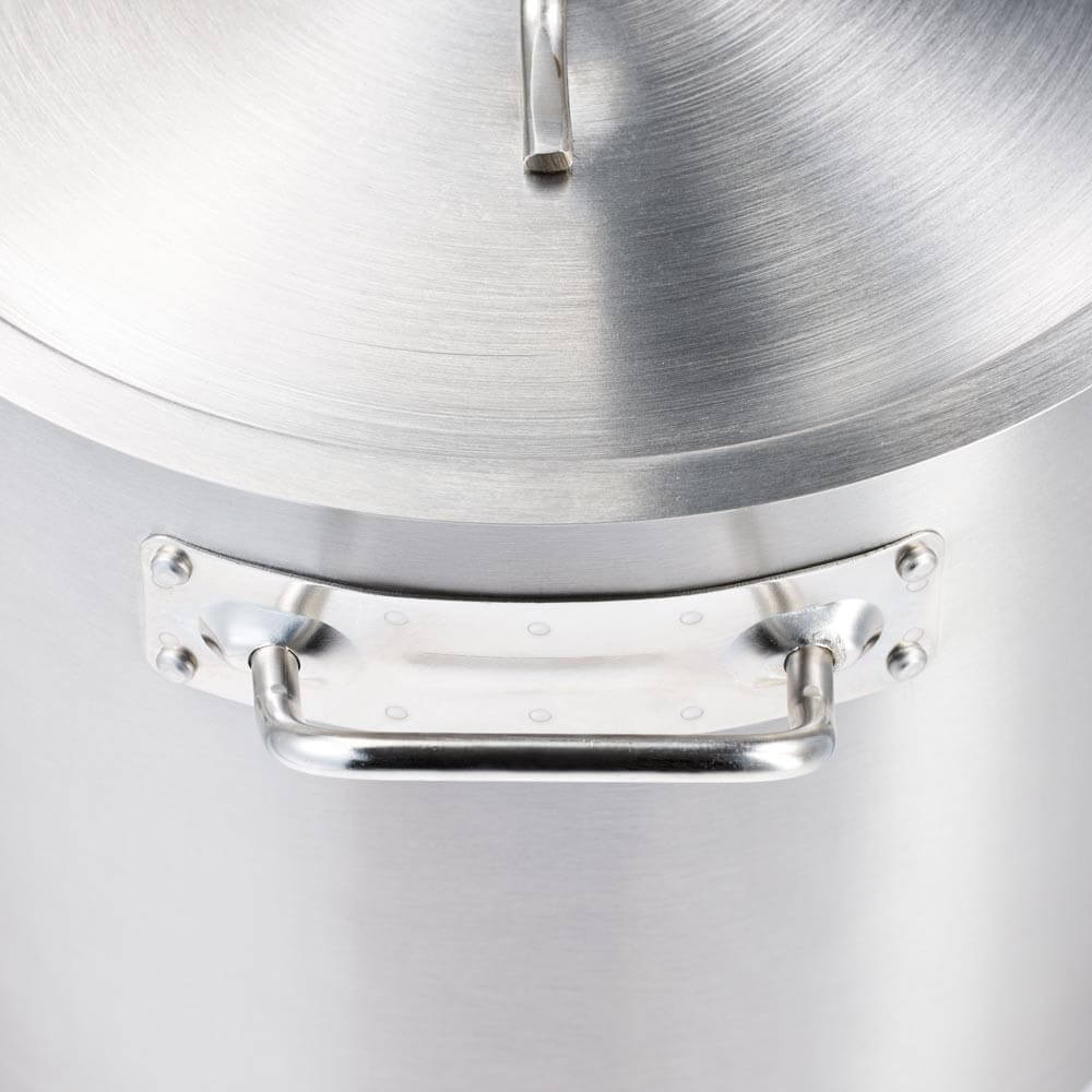 garnek wysoki z pokrywką, stalowy, ø 320 mm, V 25.7 l 2