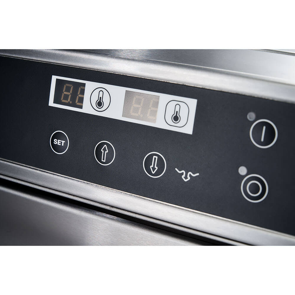 zmywarko wyparzarka, uniwersalna, Power Digital, dozownik płynu myjącego, pompa wspomagająca płukanie, P 6.65 kW, U 400 V 3