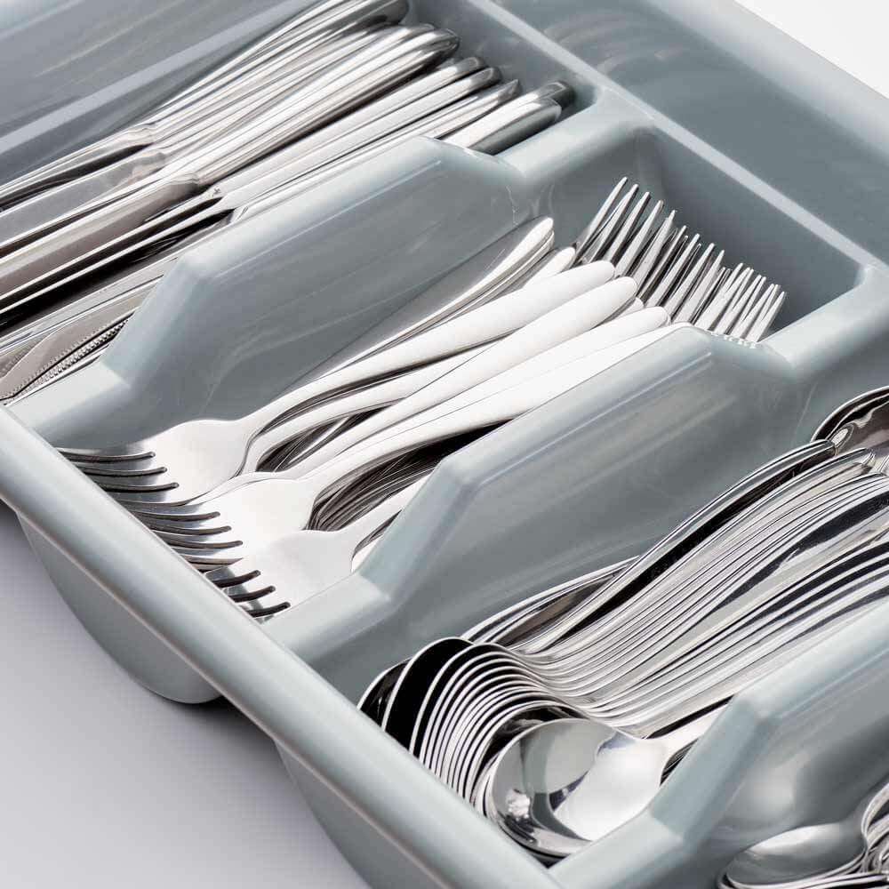 pojemnik na sztućce, szary, GN 1/1 3