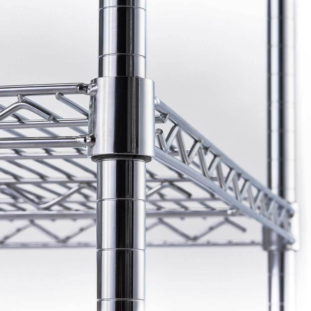 regał chromowany, 4 półki, składany, 1200x450x1800mm 3