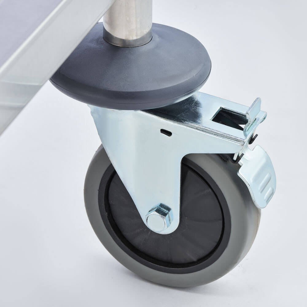 wózek kelnerski ze stali nierdzewnej, 2-półkowy 3