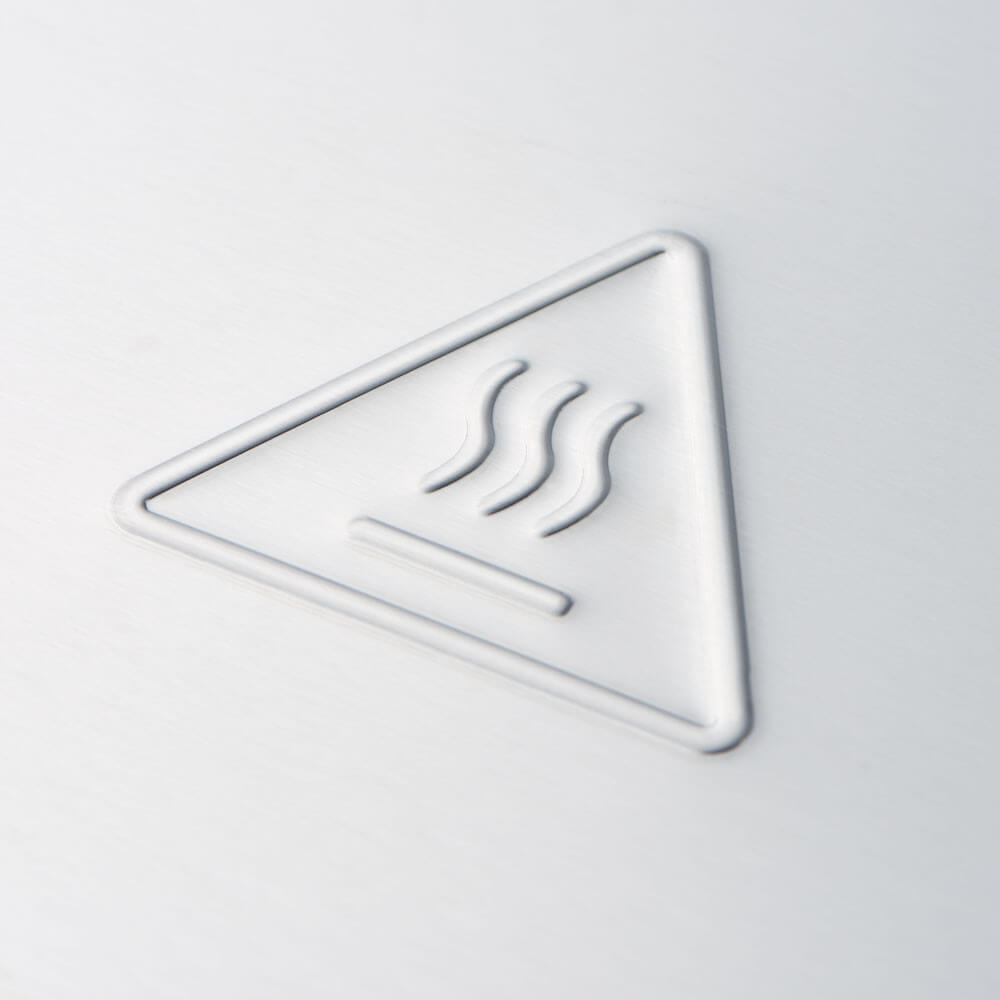 kontakt grill pojedynczy, ryflowany, Caterina, P 1.8 kW 3