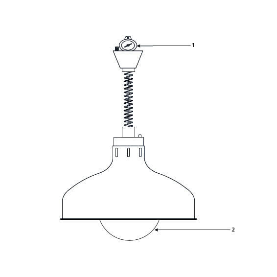 wisząca lampa grzewcza do potraw 4