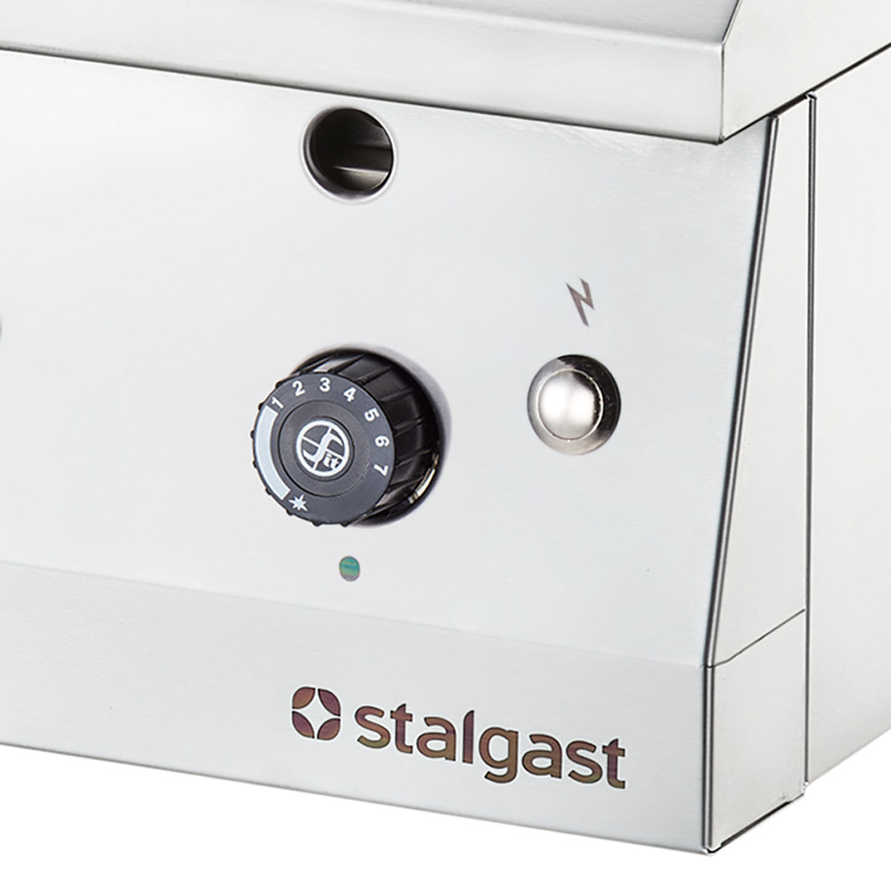 płyta grillowa gazowa, gładka, 13 kW, G30, chrom 4