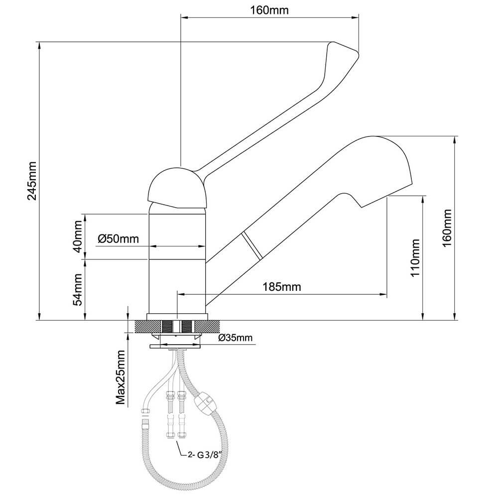bateria umywalkowa z prysznicem 4
