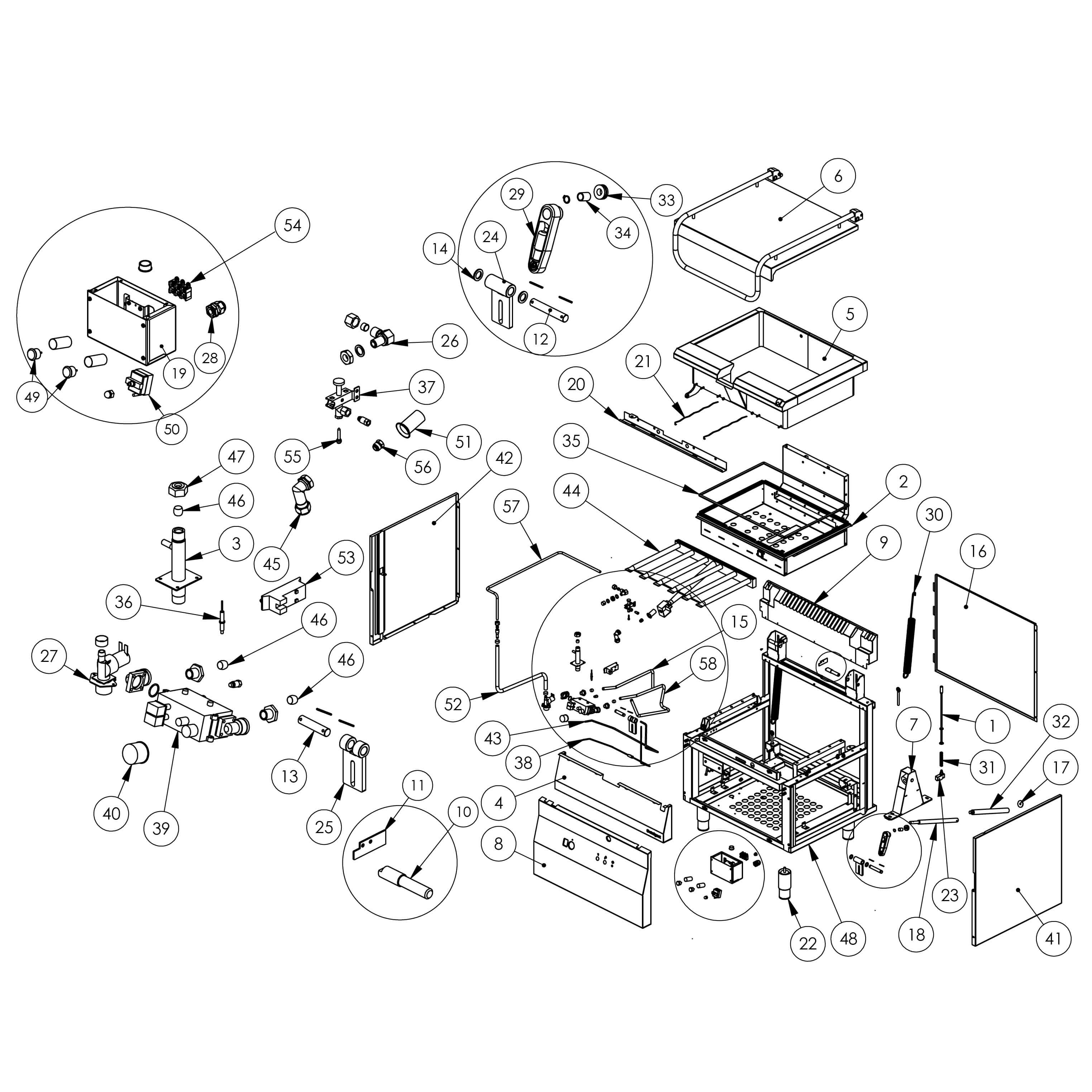 patelnia gazowa, uchylna, 17 kW, G30 5