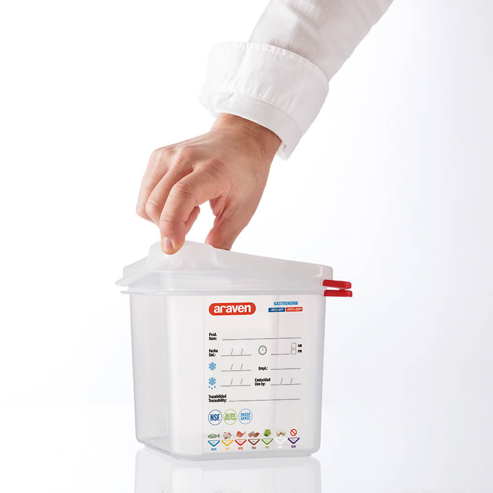 pojemnik z polipropylenu z pokrywką szczelną, GN 1/9, H 65 mm 5
