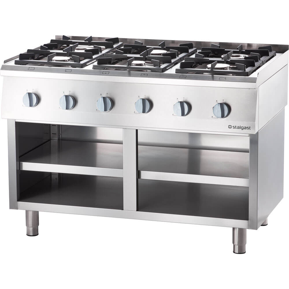 kuchnia gazowa, 6-palnikowa, nastawna, 32.5 kW, G30 6