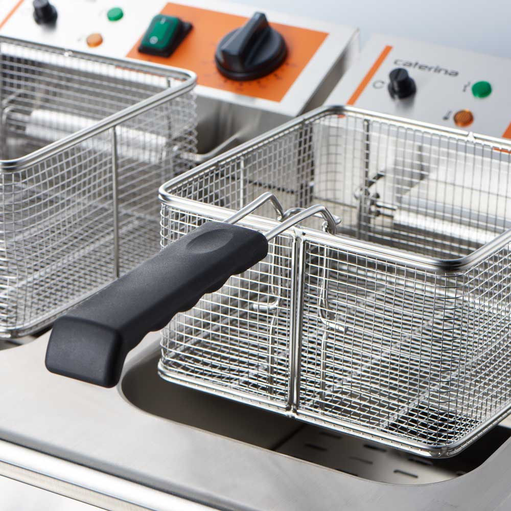 frytownica elektryczna, 2-komorowa, Caterina, V 2x5 l, P 4 kW 6