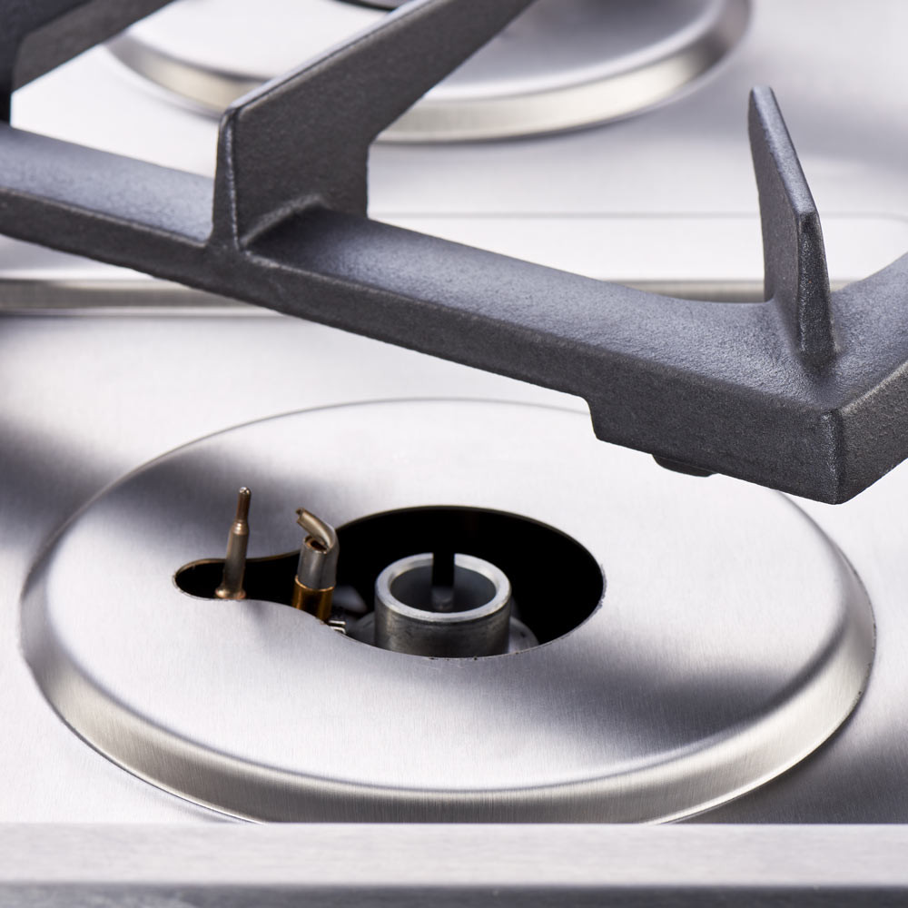 kuchnia gazowa z piekarnikiem elektrycznym, 4-palnikowa, P 22.5+7 kW, U G20 6